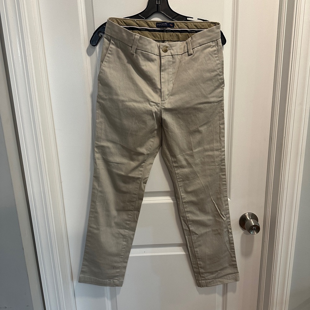 Dockers Tan Chinos Classic Cotton Twill Slim Fit